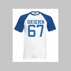 Six Seven 67 pánske dvojfarebné tričko 100%bavlna značka Fruit of The Loom Six Seven 67 pánske dvojfarebné tričko 100%bavlna značka Fruit of The Loom